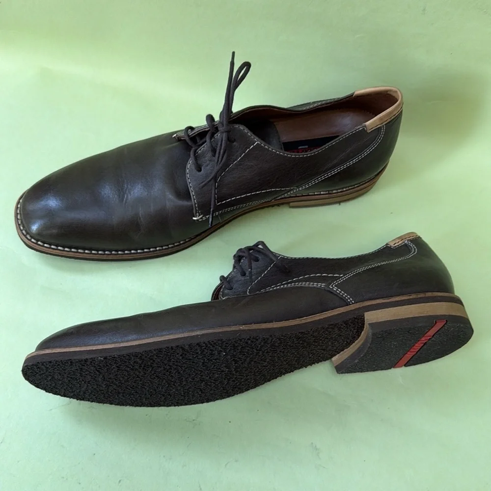 Dark brown/cream Gentile by Lloyd Germany leather oxfords